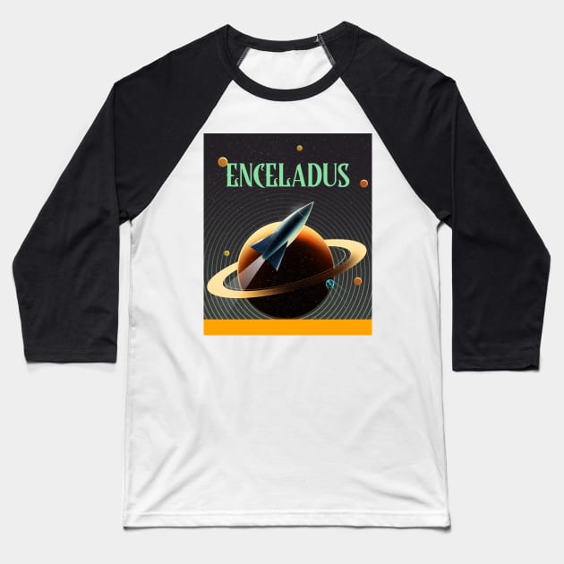 Enceladus Baseball T-Shirt by RepYourLook